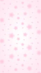16:9 桜満開な淡いグラデーションパターン壁紙⭐︎