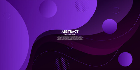 Elegant and abstract futuristic purple background. Overlapping wave pattern with line element concept design. Vector Eps10