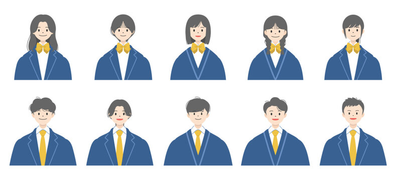 高校生のアイコンセット