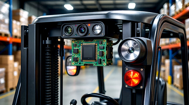 Autonomous forklift sensor with LIDAR and camera