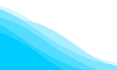 Fototapeta premium Abstract Blue Ocean Wave Background with Smooth Layered Curves, Perfect for Water, Sea, Nature, and Modern Gradient Design Projects and Presentations