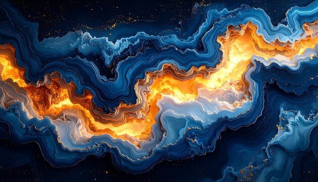 Vibrant abstract flame design element.