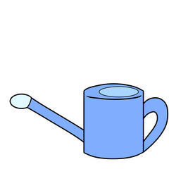 watering can simple illustration じょうろ シンプル イラスト © 夢眺