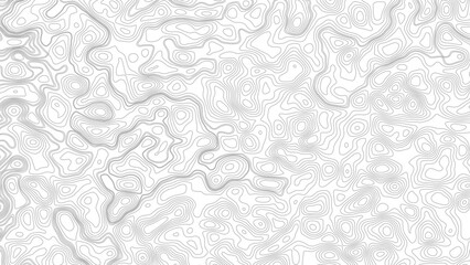 Topographic map contours in hilly or mountainous terrain © Mst