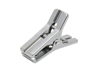 Png metal clip isolated on transparent background for fastening papers