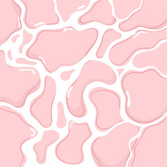 Soft pink abstract shapes on white background