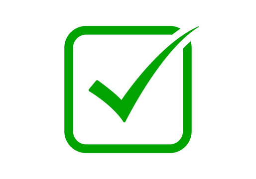 PNG green checkmark inside a square outline on transparent background symbolizing approval, confirmation, or success for use in UI, business presentations, apps, and quality assurance concepts.