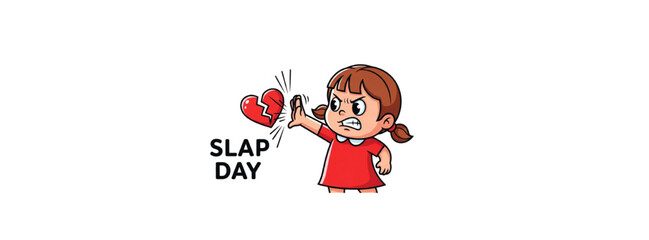 Fototapeta premium Young girl playfully giving a high-five gesture on a joyful day