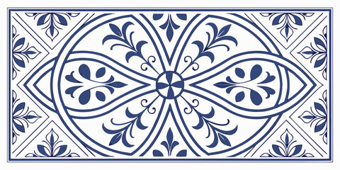 Intricate geometric patterns with symmetrical floral designs and circular motifs © arshad