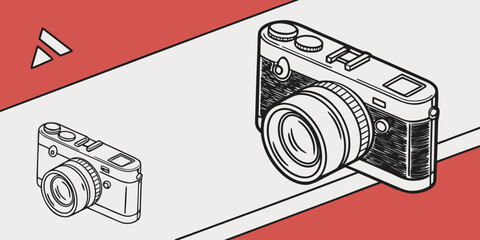 A visual representation of the evolution of camera technology over time