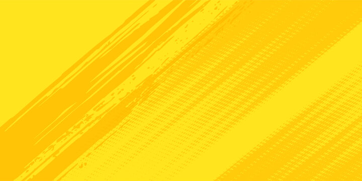 Vintage Retro comic yellow background raster gradient halftone llustration art orange