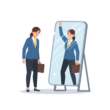 business women, belive in your self. AI