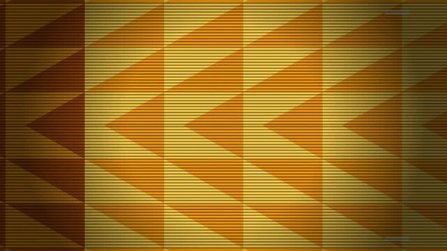 Modern Abstract Geometric Background with Dynamic Striped Orange and Brown Triangle Pattern Texture
