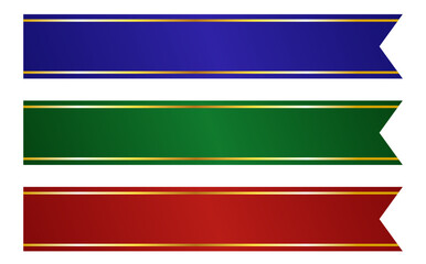 高級なリボンのタイトルフレームセット