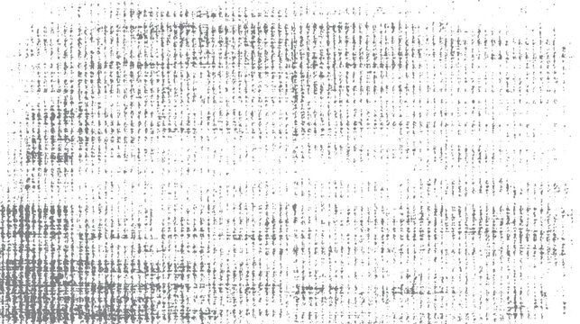 Grayscale textured background with irregular vertical and horizontal lines and dots creating a distressed fabric pattern