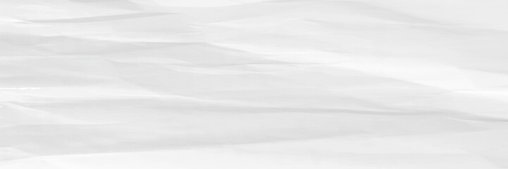 Obraz premium White crumpled paper background with a textured, wrinkled style. The background is predominantly white, adding a layered white effect. Paper texture background vector.