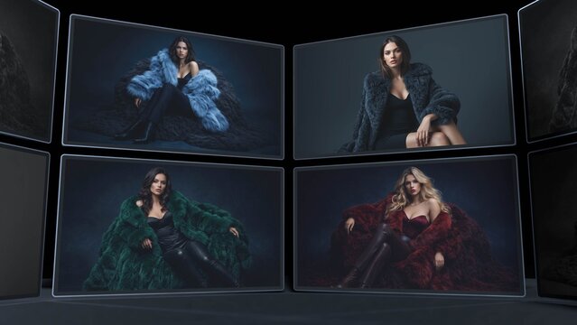 Luxury Fashion Editorial Media Display