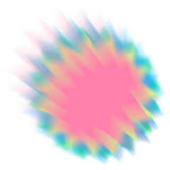 An abstract star burst blur shape transparent design element.
