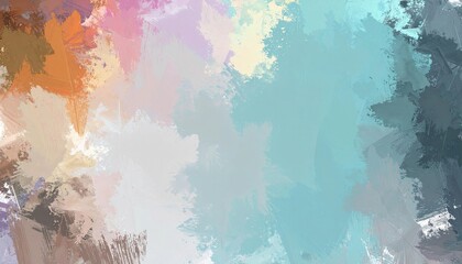 Abstract paint strokes creating a colorful light artistic background