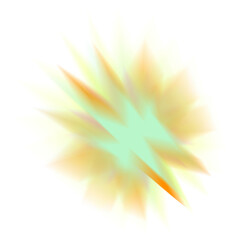 An abstract star burst blur shape transparent design element.