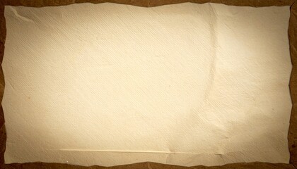 Light beige paper with torn edge and rough border