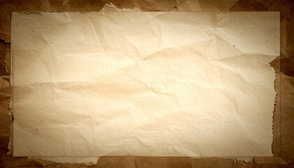 Old crumpled paper texture background with torn edges