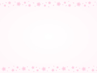 4:3 桜の花びら上下ラインフレーム⭐︎