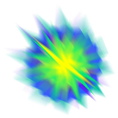 An abstract star burst blur shape transparent design element.