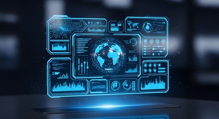 Obraz premium Futuristic Technology Interface