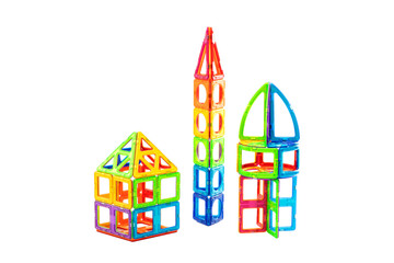 Stackable Magnetic Block Castle Architecture Design