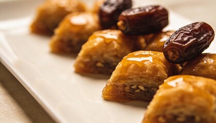 Traditional Eid Sweets in Minimal Festive Arrangement