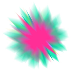 An abstract star burst blur shape transparent design element.