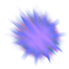 An abstract star burst blur shape transparent design element.