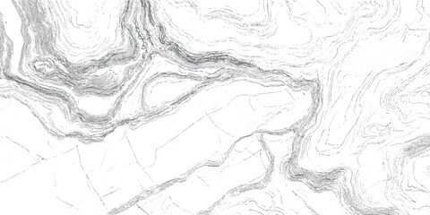 Obraz premium Topographic contour lines depicting a winding river valley with surrounding hills and fields elevation