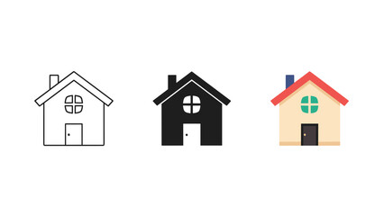 Fototapeta premium house icon set