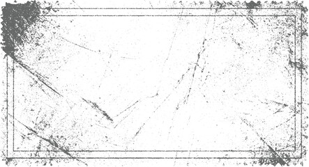 Fototapeta premium Distressed grunge textured rectangle with postage stamp perforation edges and subtle scratches vintage