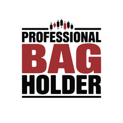 Obraz premium A professional bag holder logo with a stock market graphic element