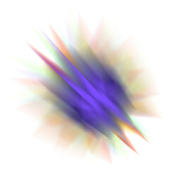 An abstract star burst blur shape transparent design element.