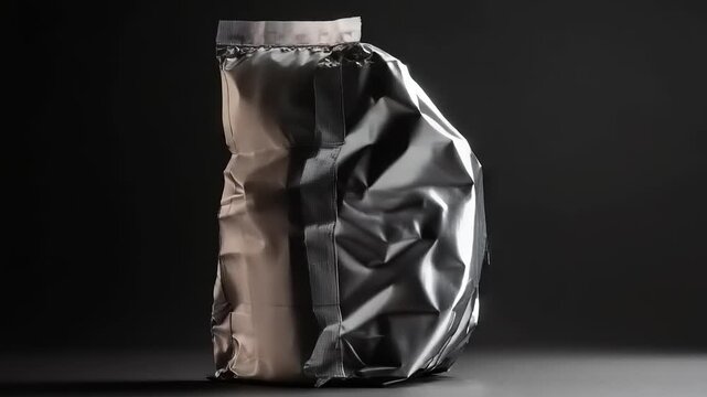 Silver Foil Bag Packaging Product Display.