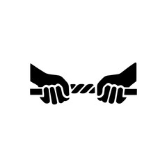 Obraz premium Conflict of Equal Forces Icon