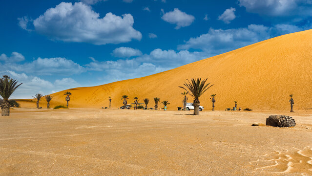 Dune 7 sand dune and palm-shaded picnic area near Walvis Bay picnic spots with braai facilities
