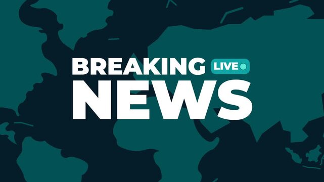 Breaking News Template intro for TV broadcast news show program