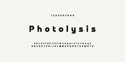 Obraz premium Modern Sports tech font typography. MINIMAL vector typeface for a company. Minimal gaming fonts for logo design.