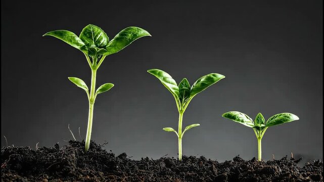 Three Stages of Plant Growth - A Visual Journey.