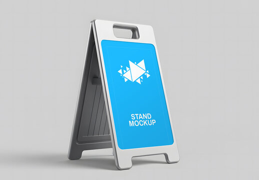 Alert Stand Board Mockup