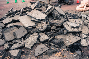 コンクリートの瓦礫