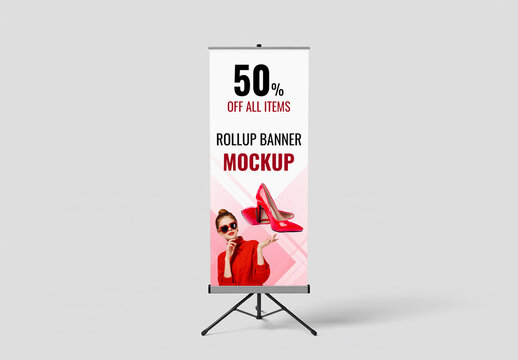 Event Roll Up Banner Mockup