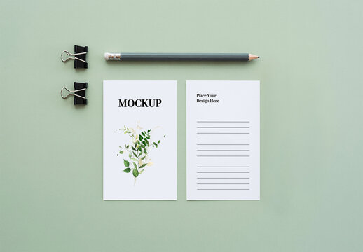 Minimalist Stationery Mockup Template