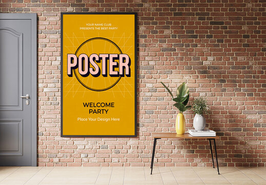 Modern Poster Frame Mockup