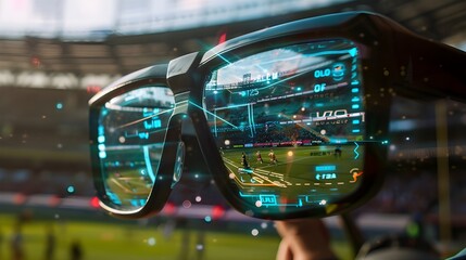 Future Sports Experience with Real-time AR Data Overlay Through Smart Glasses at Stadium